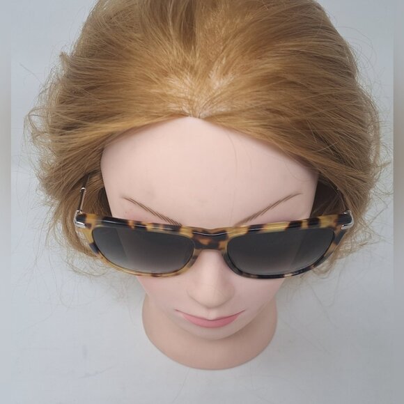 Gucci Sunglasses Silver Bamboo Square Tortoise Gray Gradient GG3778/S  55-16-135 - Picture 7 of 15